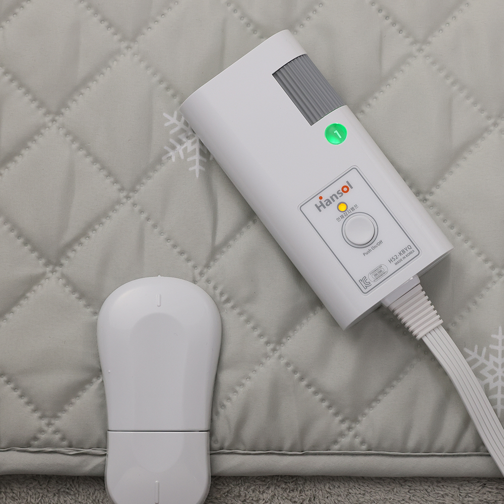 한솔 탄소 카본 안심매트 대형+대형 인체감지센서 절전형 탄소매트 전기장판 원적외선