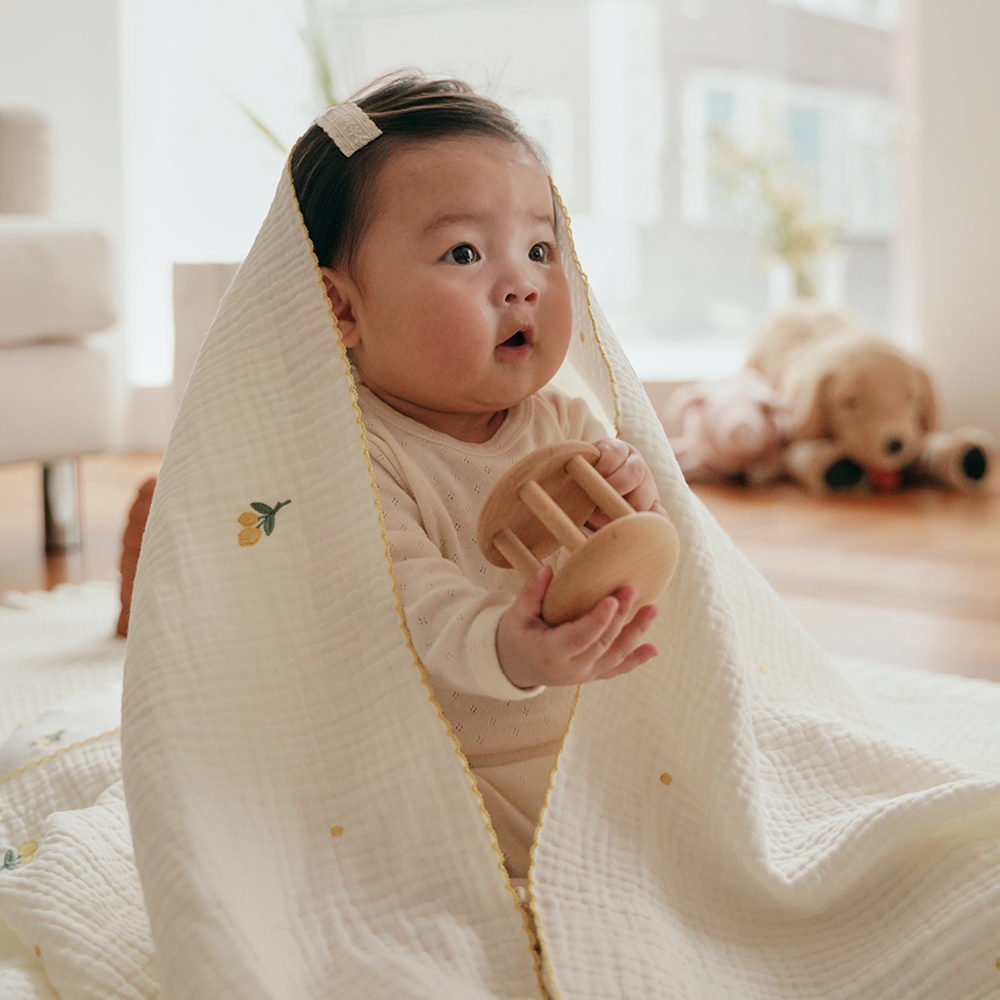 라비킷 신생아 아기 블랭킷 사계절 유아 이불 담요 어린이집 애착 낮잠이불 가드닝튤립