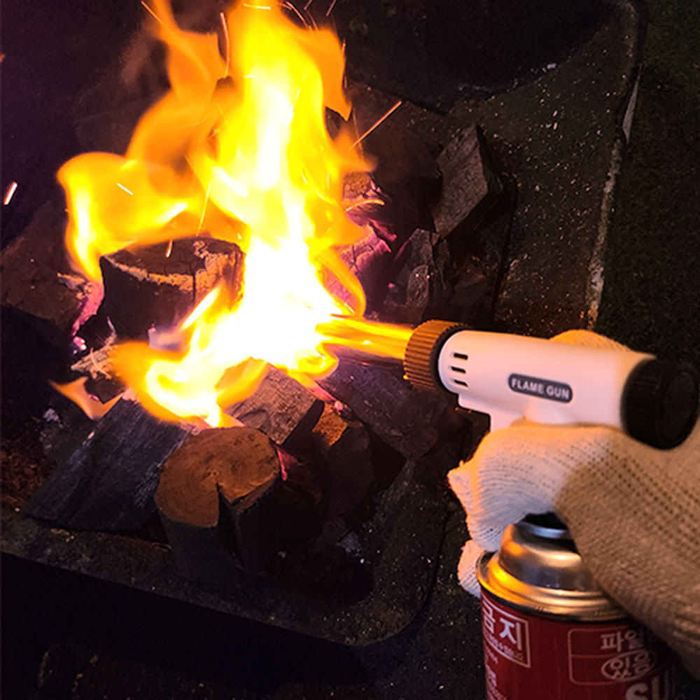 비로르 캠핑 요리 부탄가스 가정용 불조절 토치 1+1