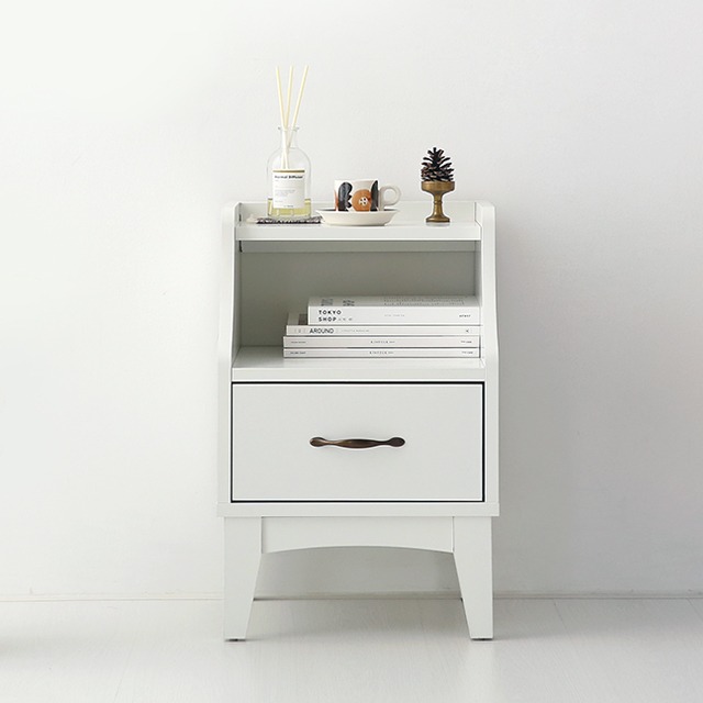 펨바 협탁 6040H 380mmx390mmx580mm, 2단, 화이트 5057.5662 - 상세 이미지 4