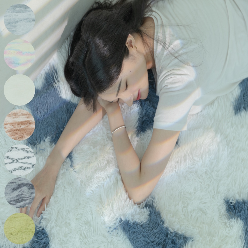채우다공간 잔디 양털 거실 베란다 러그 100x200
