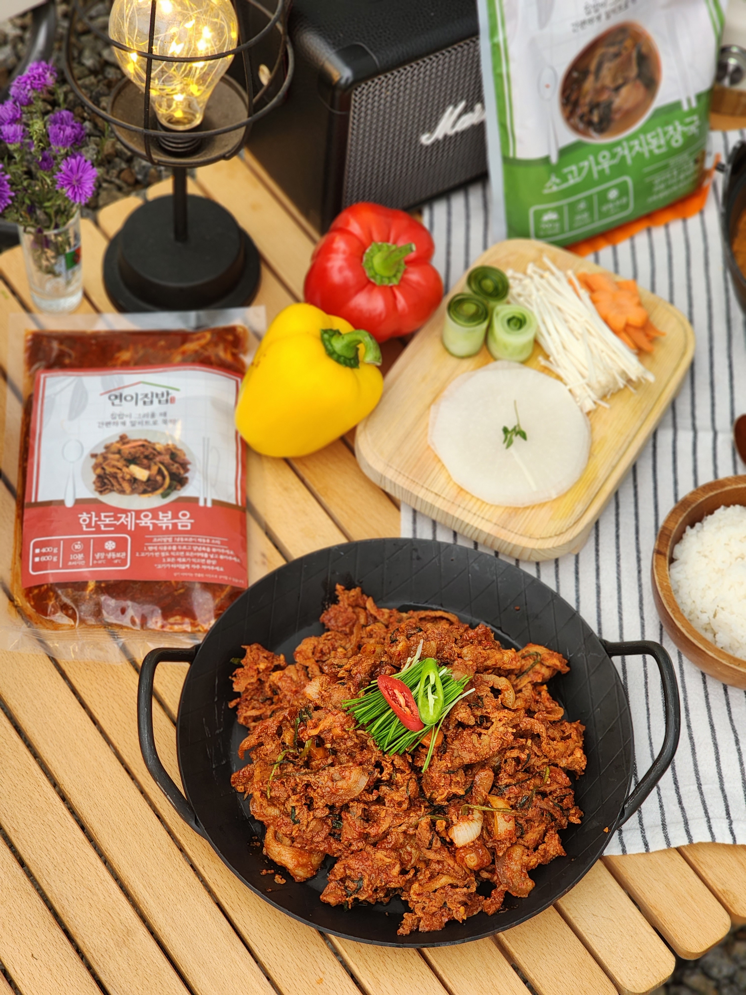 연이집밥 한돈제육볶음 400g 밀키트 고기반찬 가정간편식 술안주 - 상세 이미지 3