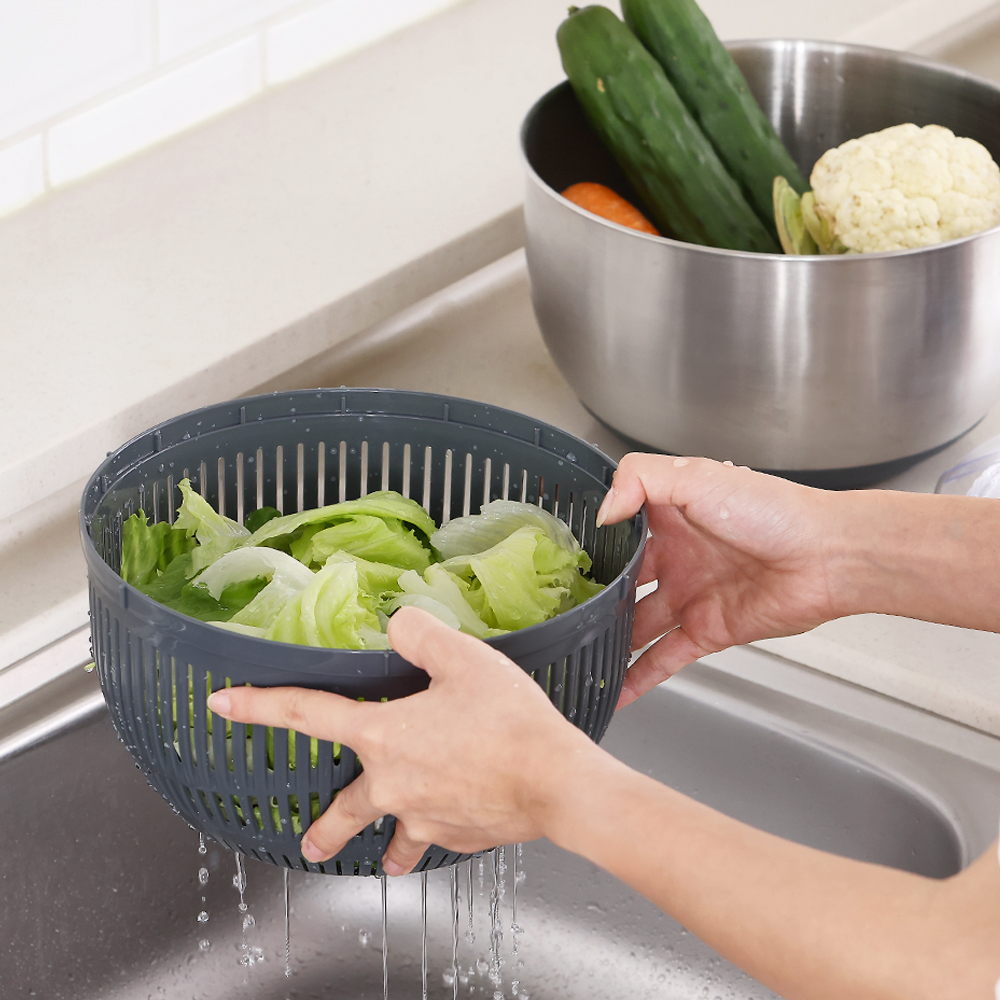 무디타 프로페셔널 304 스텐 믹싱볼 야채 탈수기 5L + 만능 채칼 6종 세트