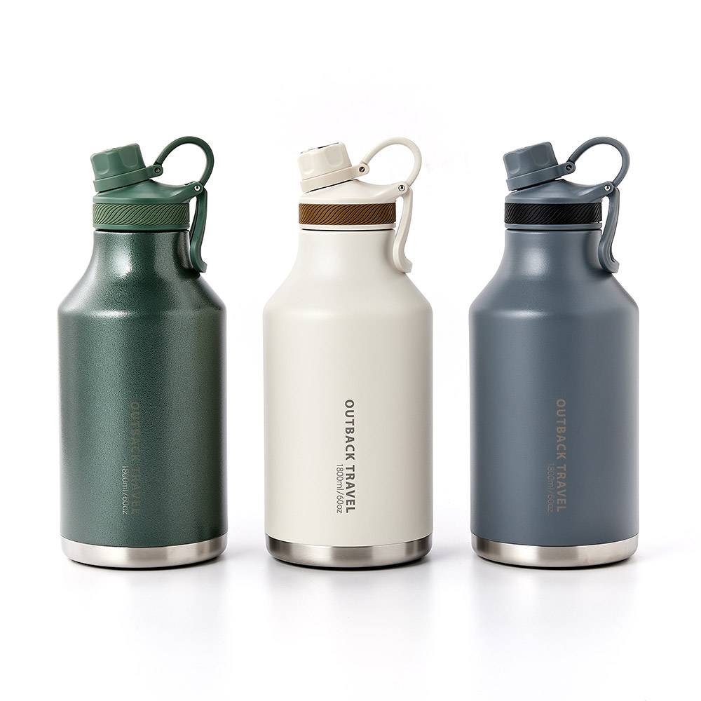 오슬로 아웃백트래블 스텐 손잡이 텀블러 보온병 350ml + 추가 보온뚜껑