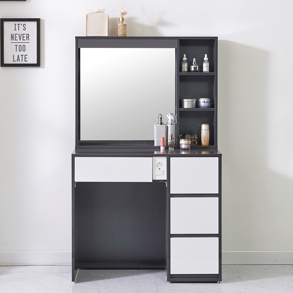 로드 수납 서랍형 아일랜드 화장대 세트 800