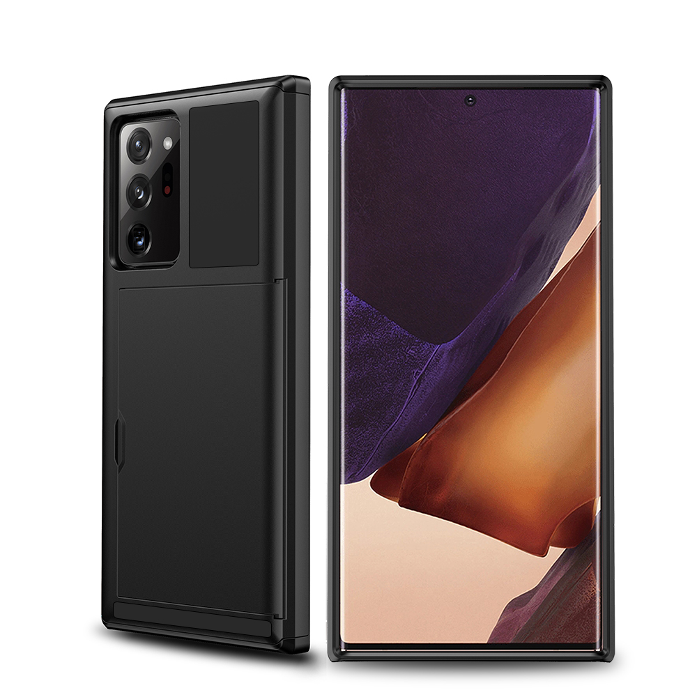 르메이어 카드수납 슬라이드 케이스 블랙, 갤럭시노트20 울트라