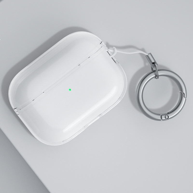 에어팟 프로2 호환 케이스 투명 실리콘 젤리 키링 2세대 커버 - 상세 이미지 4