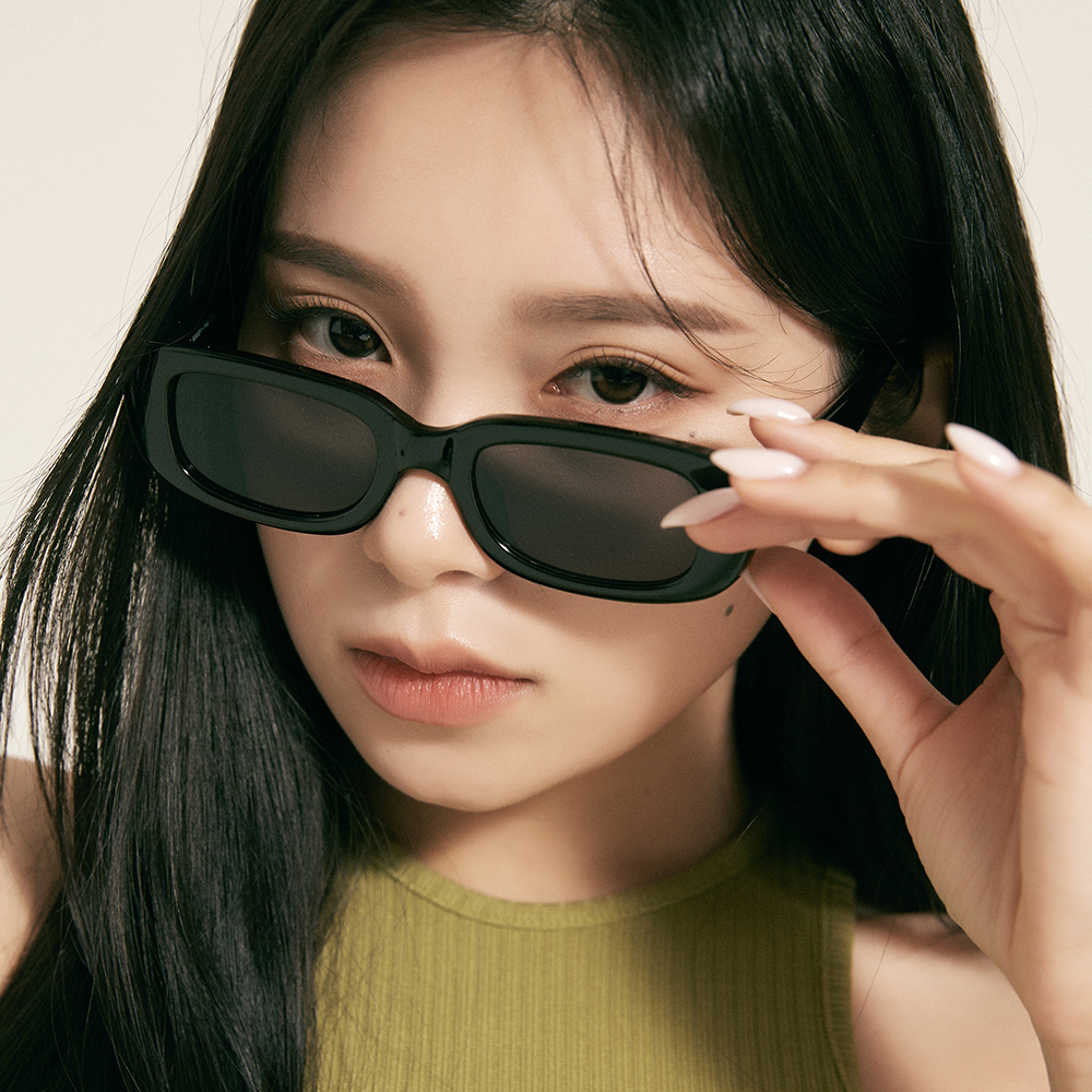 남자 여자 레트로 선글라스 캣츠아이 틴트 선글라스 커트코베인 검정 미노이 - 상세 이미지 2