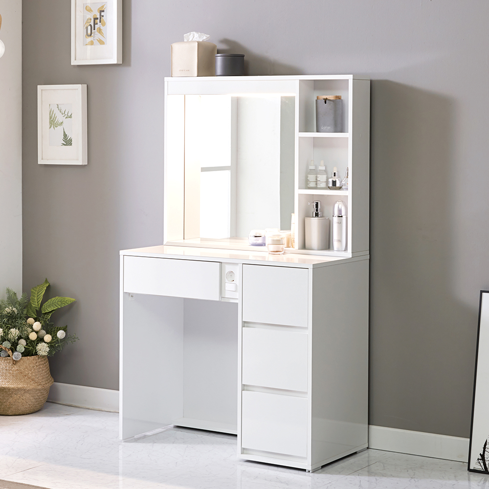 로드 수납 서랍형 아일랜드 화장대 세트 800