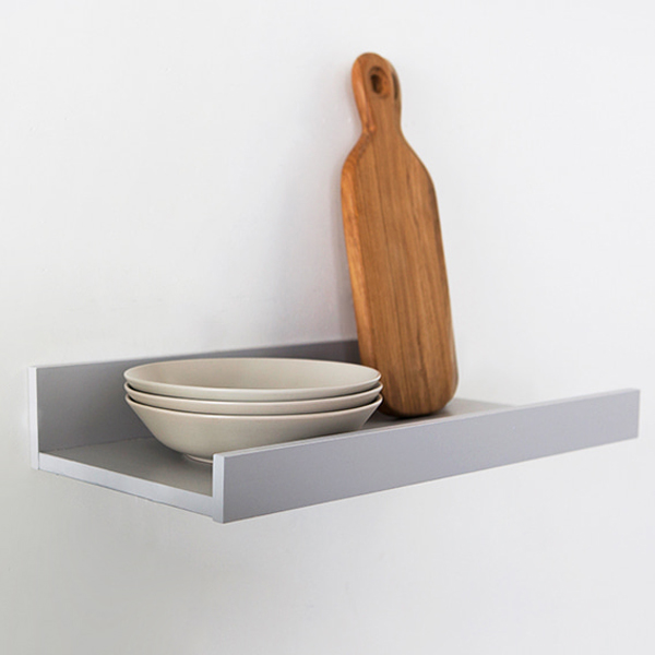 TUNEL 벽선반 55x26x9 550x260x90mm, 1단, 그레이 8691.1767 - 메인 이미지