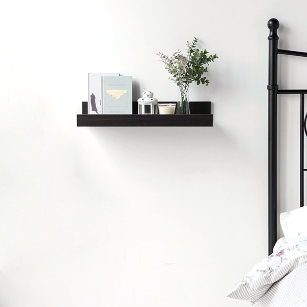 TUNEL 벽선반 55x26x9 550x260x90mm, 1단, 블랙브라운 5797.0564 - 상세 이미지 3