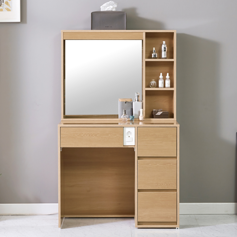 로드 수납 서랍형 아일랜드 화장대 세트 800