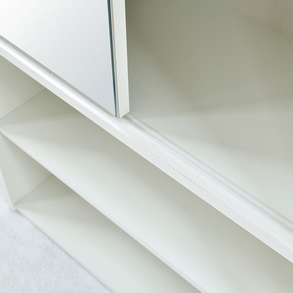 올굿퍼니처 보노 슬라이딩 전신 거울 수납 슬라이드형 아이보리, 600x295x1650