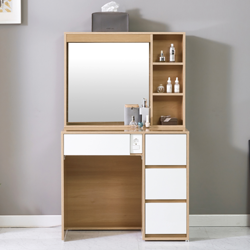 로드 수납 서랍형 아일랜드 화장대 세트 800