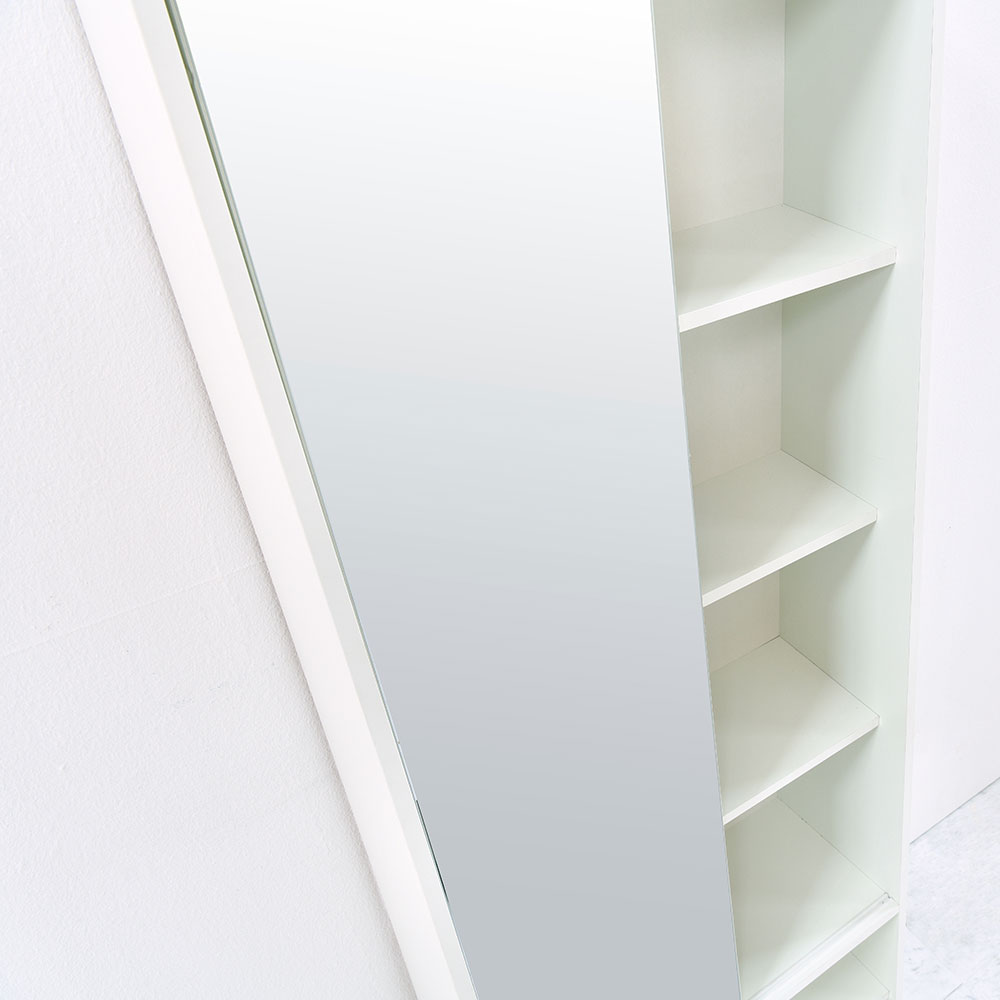 올굿퍼니처 보노 슬라이딩 전신 거울 수납 슬라이드형 아이보리, 600x295x1650