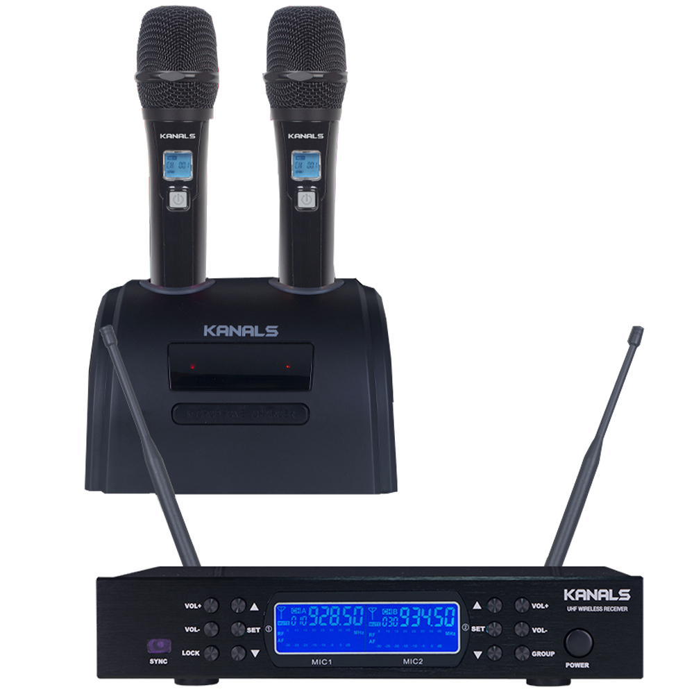 카날스 K-9300 충전식 무선마이크 강의용 노래방 관광버스