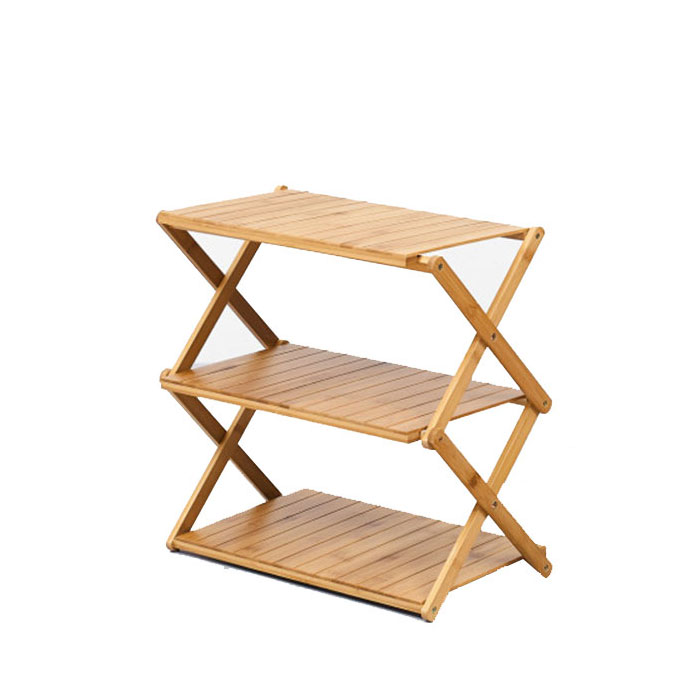 에어즈락 캠핑선반 캠핑테이블 우드쉘프 3단