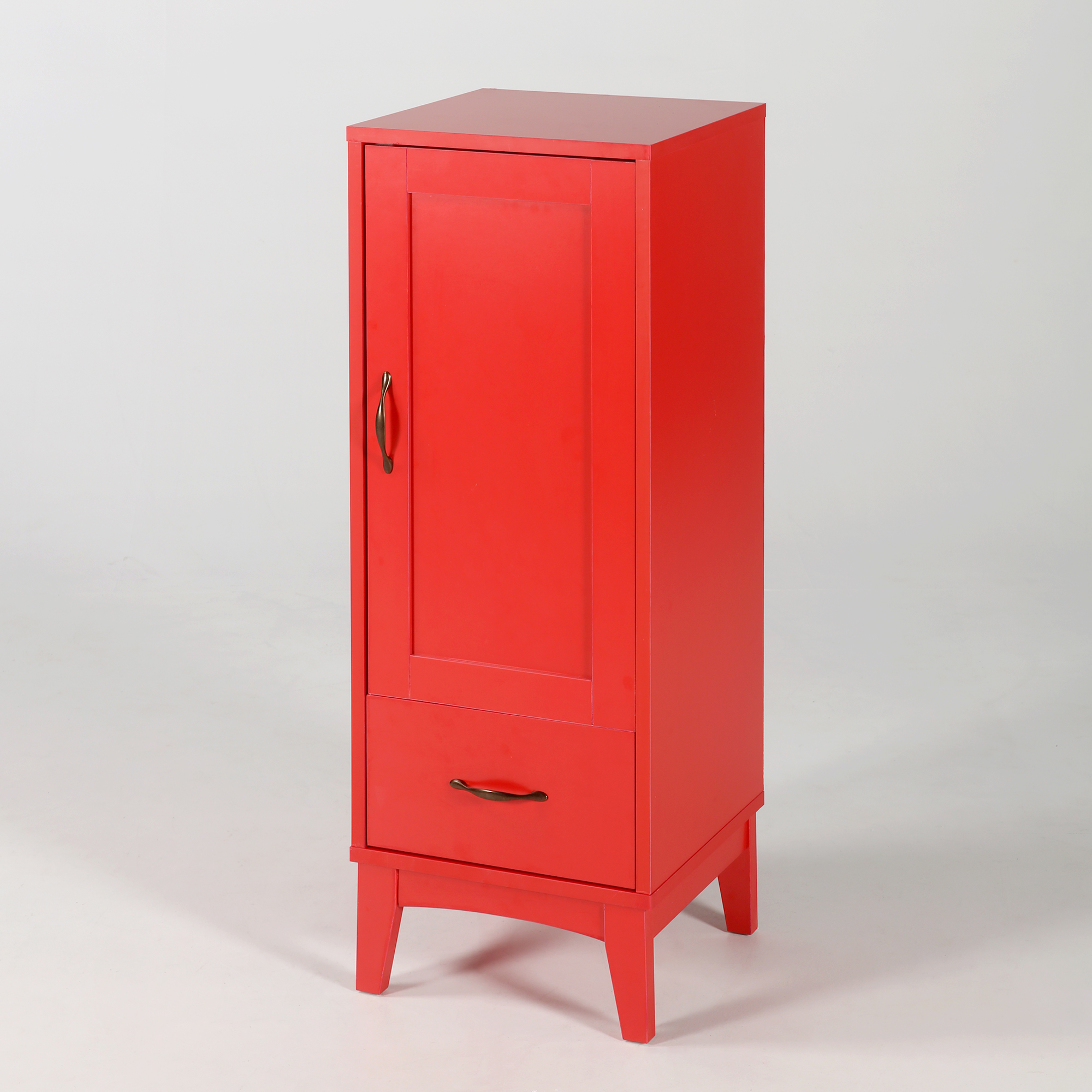 펨바 선반 수납장 6050H 400mmx400mmx1090mm, 2단, 레드 7076.5885