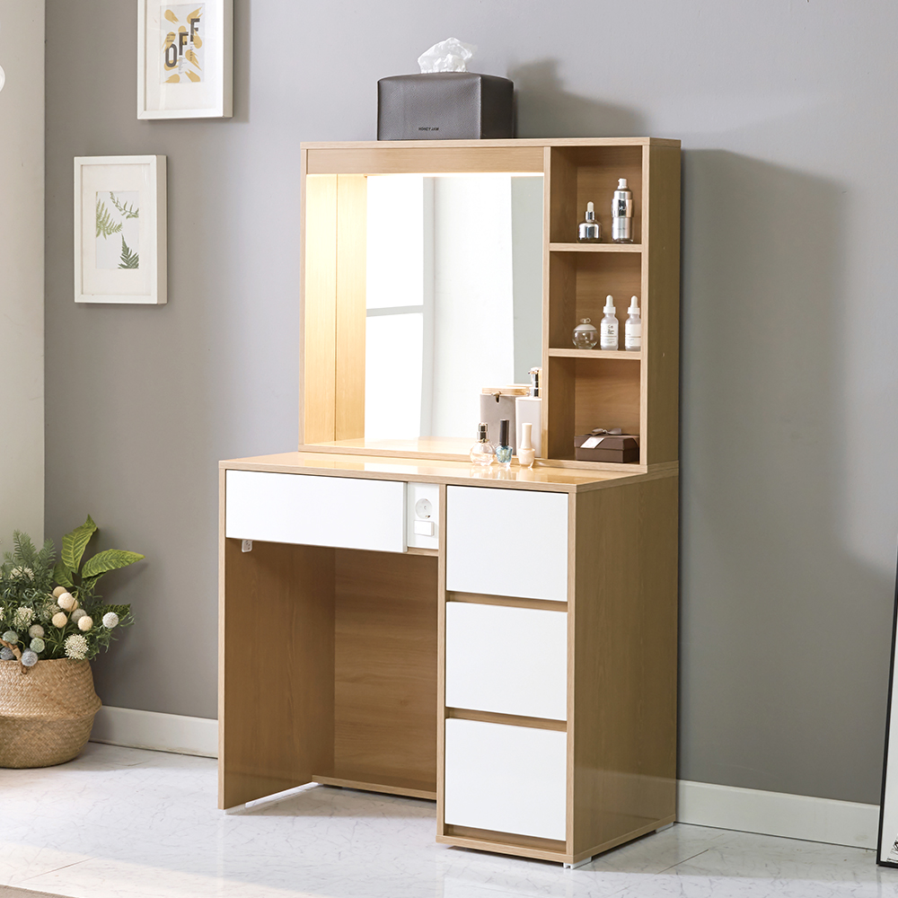 로드 수납 서랍형 아일랜드 화장대 세트 800