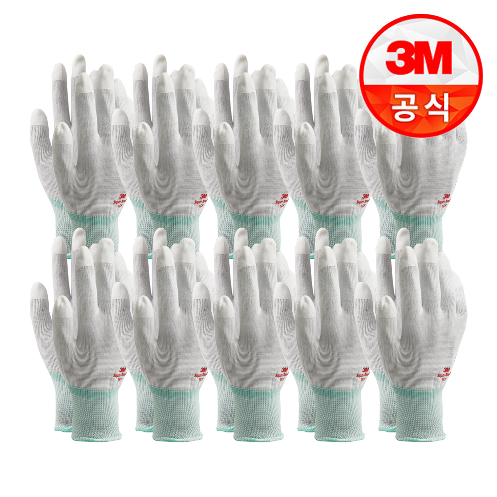 3M 슈퍼터프 프리미엄 손끝 코팅장갑 L, 10개입 이미지 4