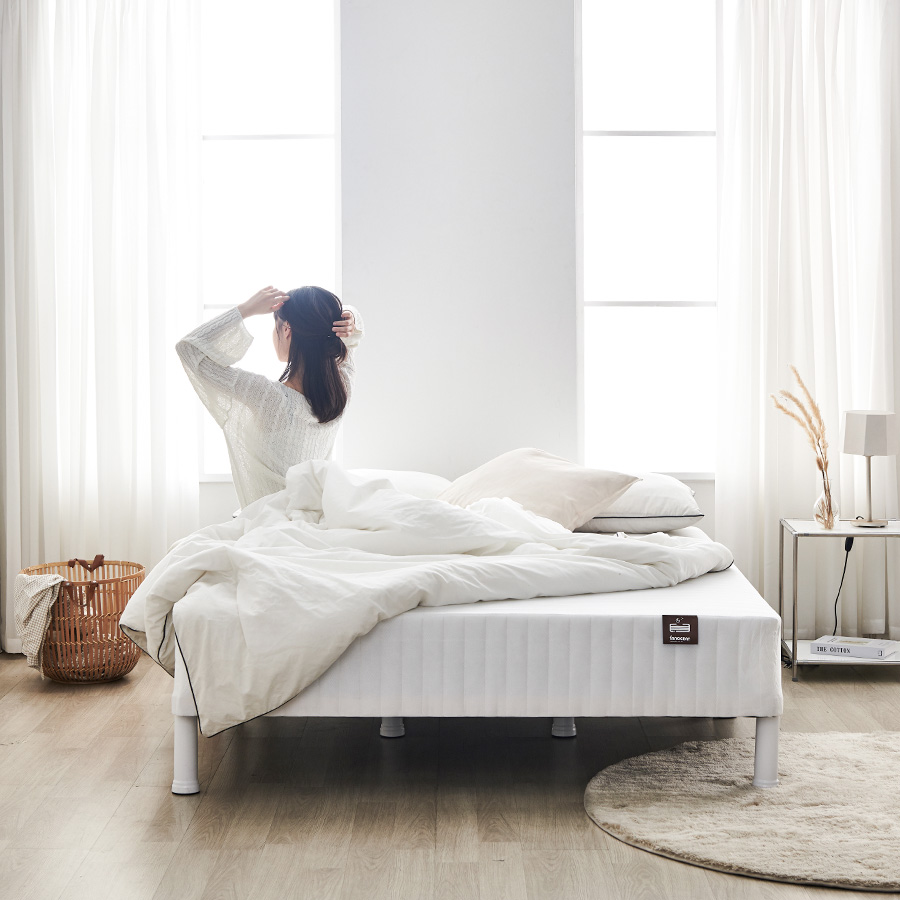 이노센트 샤이 본넬스프링 단면매트리스 일체형침대 Q i103564