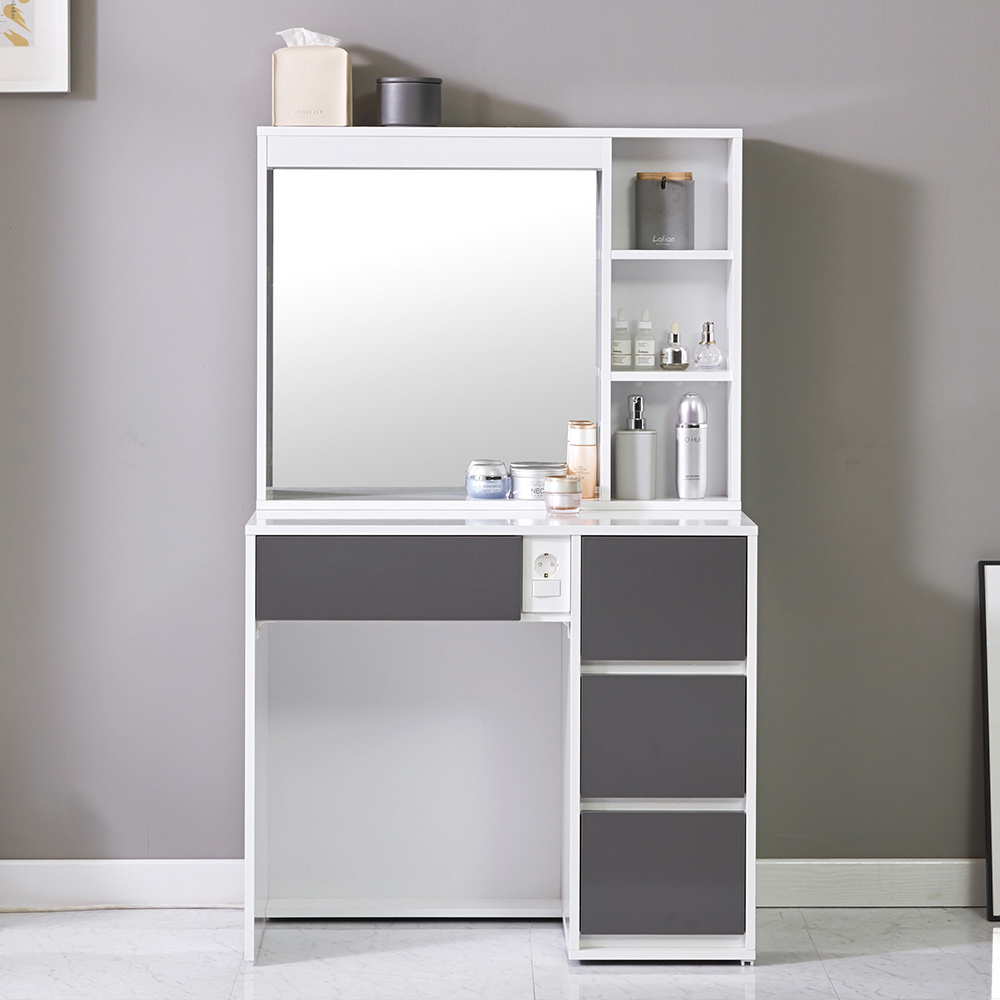 로드 수납 서랍형 아일랜드 화장대 세트 800