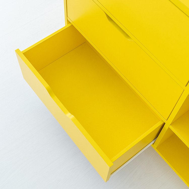 SEJEL 3단 수납장 CHM108100B 1000x420x1080mm, 3단, 옐로우 8157.1667 이미지 8