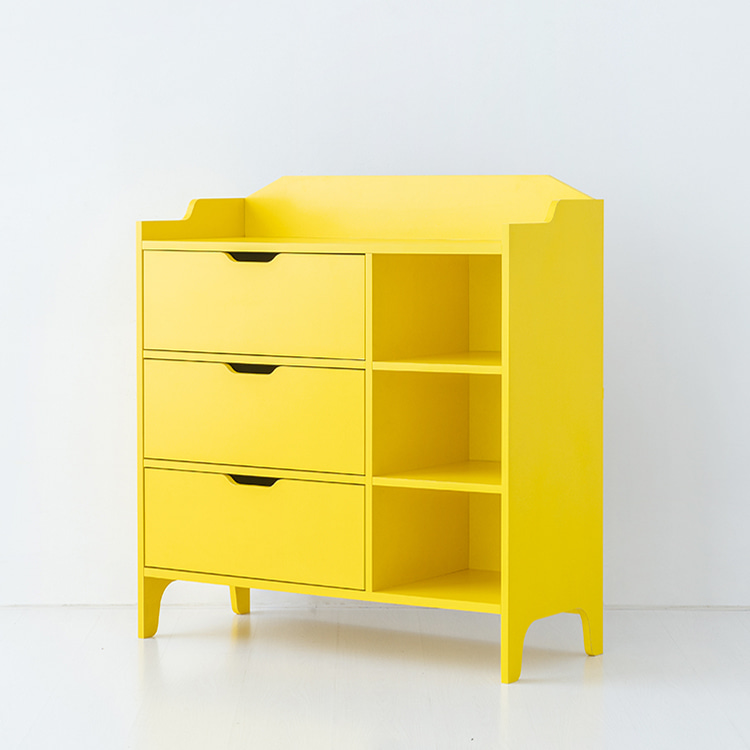 SEJEL 3단 수납장 CHM108100B 1000x420x1080mm, 3단, 옐로우 8157.1667 - 상세 이미지 2