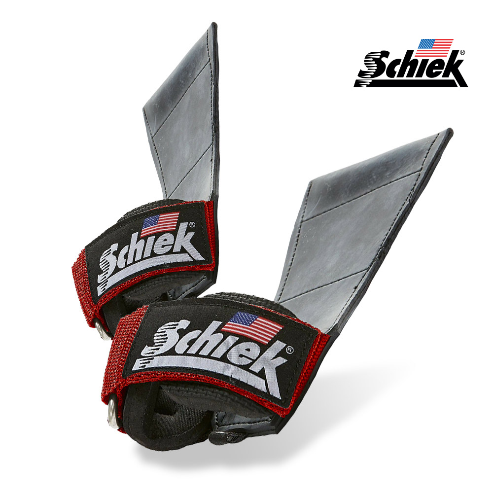SCHIEK 1900 레드 헬스 그립 리프팅 스트랩 크로스핏 턱걸이 풀업 시크 쉬크 - 메인 이미지