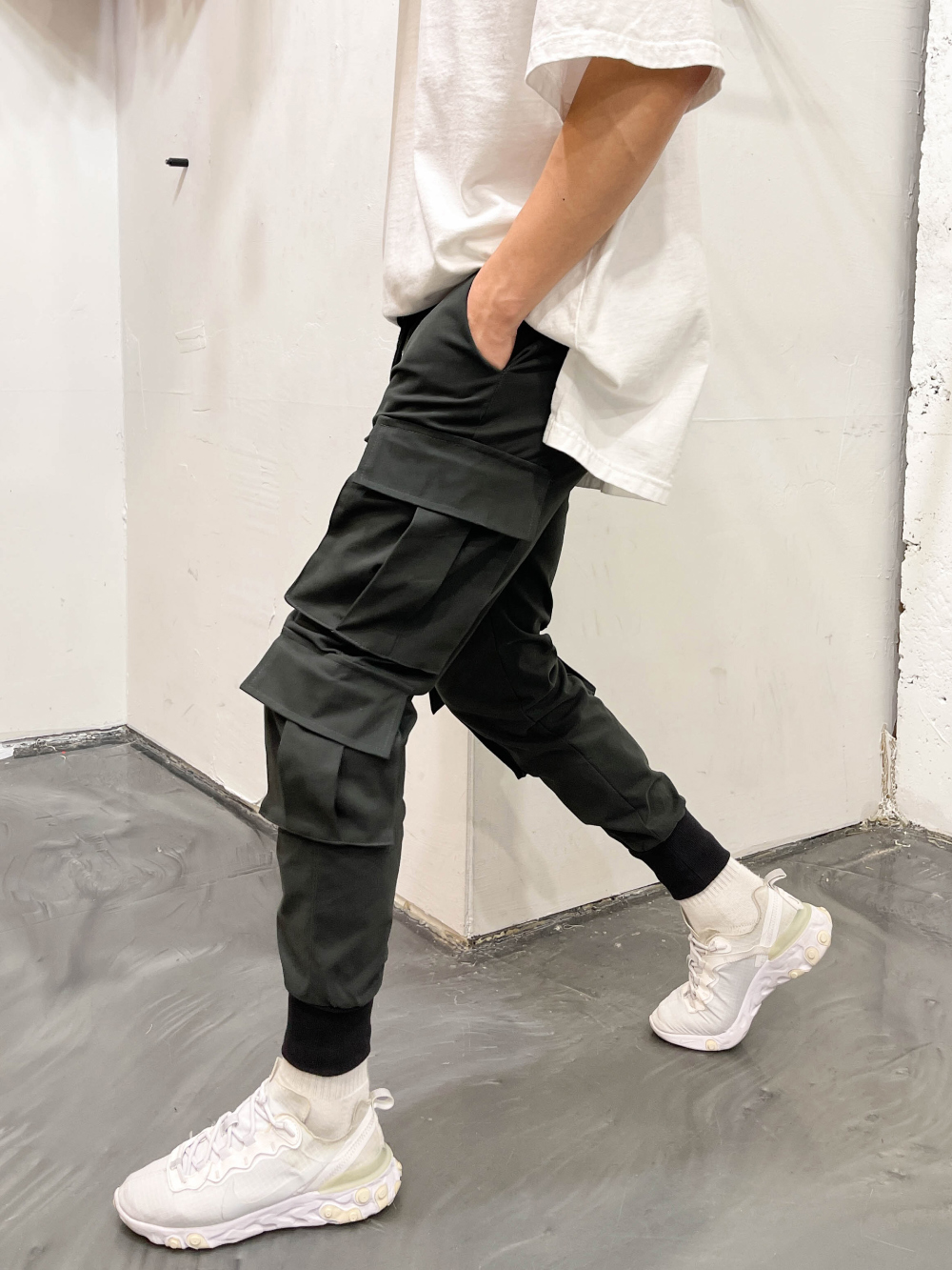 남자 테크웨어 카고 조거팬츠 건빵바지 - 상세 이미지 2
