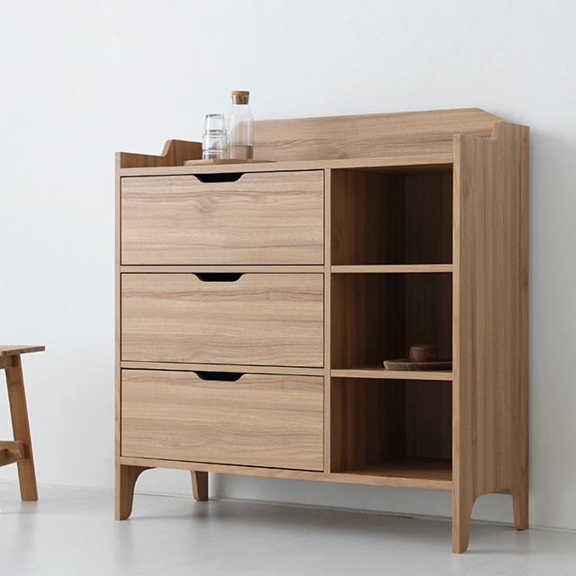 SEJEL 3단 수납장 CHM108100B 1000x420x1080mm, 3단, 캄포어베니어 2494.2589 - 상세 이미지 4