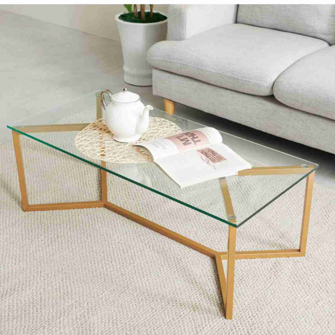 고급 유리 높은 거실 테이블 높은 좌식 테이블 거실용 탁자