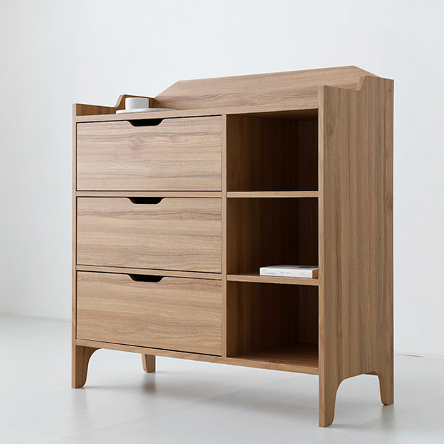 SEJEL 3단 수납장 CHM108100B 1000x420x1080mm, 3단, 캄포어베니어 2494.2589 - 상세 이미지 3