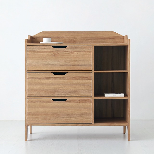 SEJEL 3단 수납장 CHM108100B 1000x420x1080mm, 3단, 캄포어베니어 2494.2589 - 메인 이미지