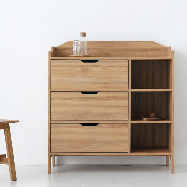 SEJEL 3단 수납장 CHM108100B 1000x420x1080mm, 3단, 캄포어베니어 2494.2589 - 상세 이미지 5
