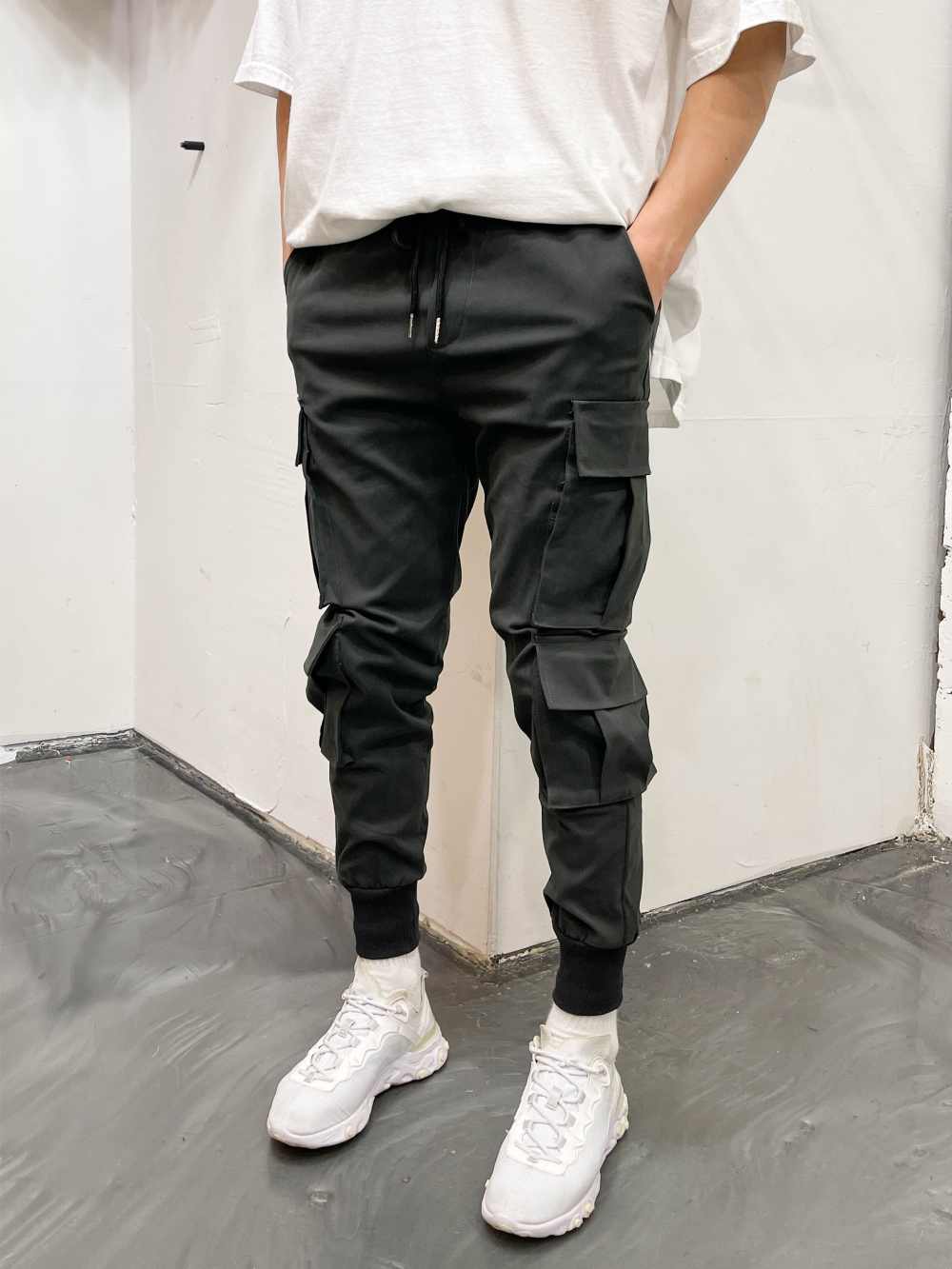 남자 테크웨어 카고 조거팬츠 건빵바지 - 상품 이미지