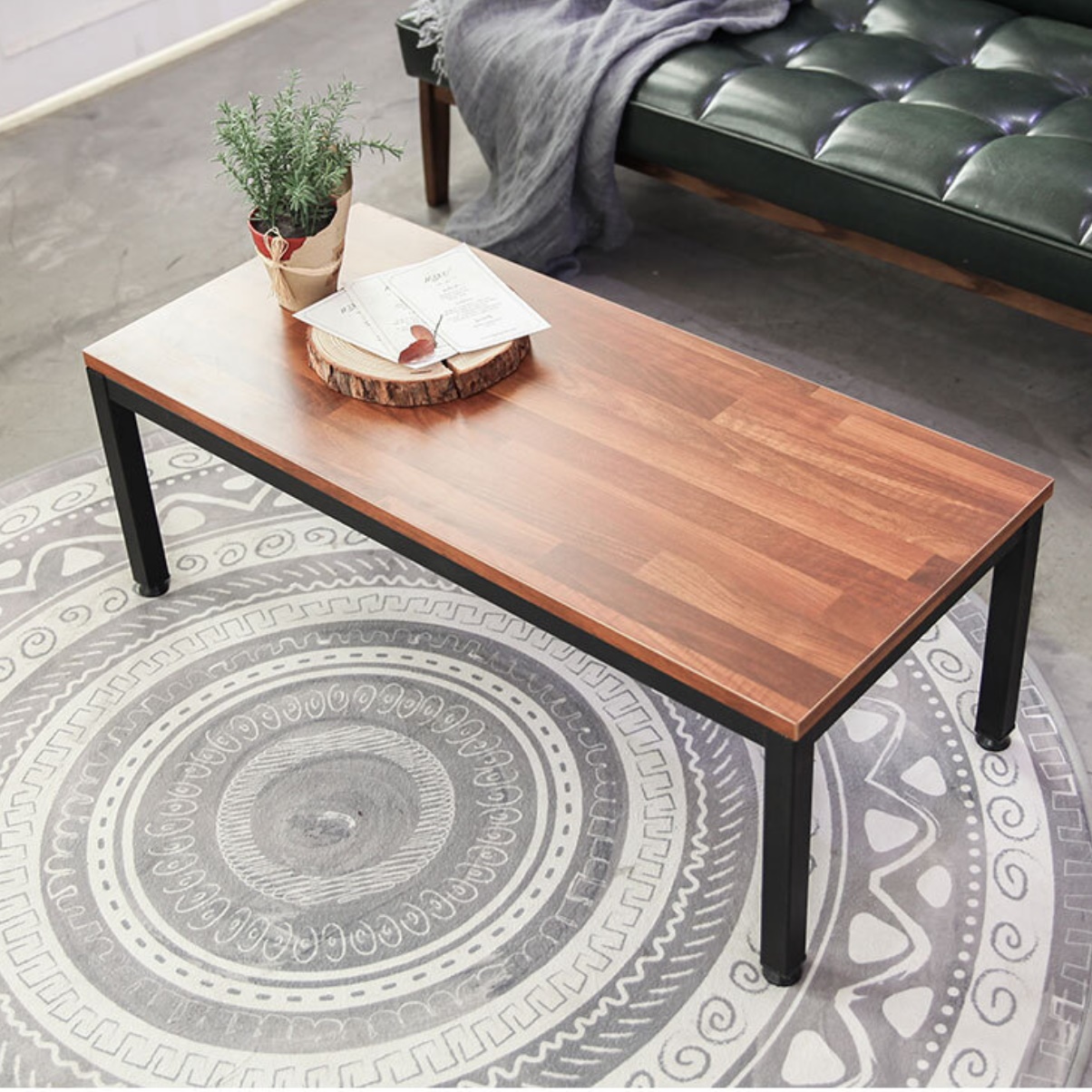 높은 좌식 테이블 900 원목 거실용 탁자 높은 거실 테이블