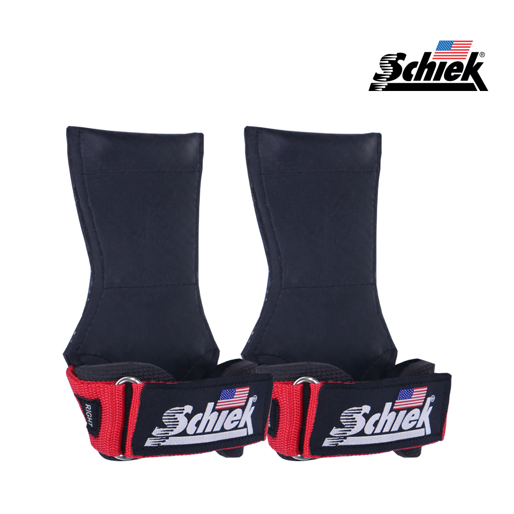 SCHIEK 1900 레드 헬스 그립 리프팅 스트랩 크로스핏 턱걸이 풀업 시크 쉬크 - 상세 이미지 3