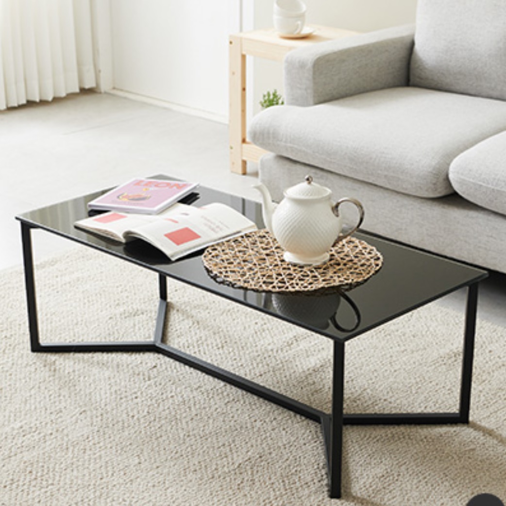 높은 거실 테이블 1100 높은 좌식 테이블 유리 거실용 탁자