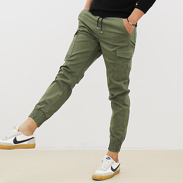 남자조거팬츠 남성카고바지 카고면바지 빅사이즈 밴딩팬츠