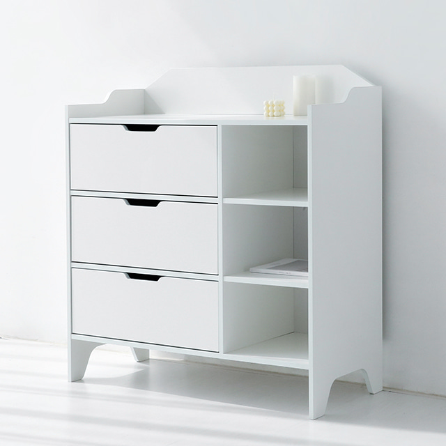 SEJEL 3단 수납장 KS1007STB/1 1000x420x1080mm, 3단, 화이트 8846.0220 - 상세 이미지 2