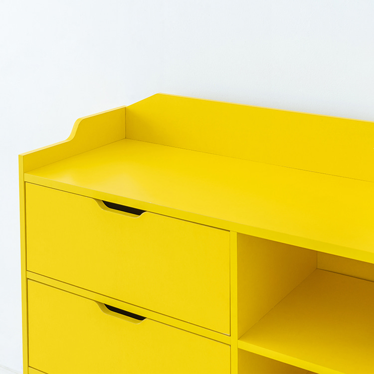 SEJEL 3단 수납장 CHM108100B 1000x420x1080mm, 3단, 옐로우 8157.1667 이미지 6