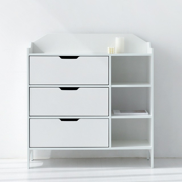 SEJEL 3단 수납장 KS1007STB/1 1000x420x1080mm, 3단, 화이트 8846.0220 - 상세 이미지 3