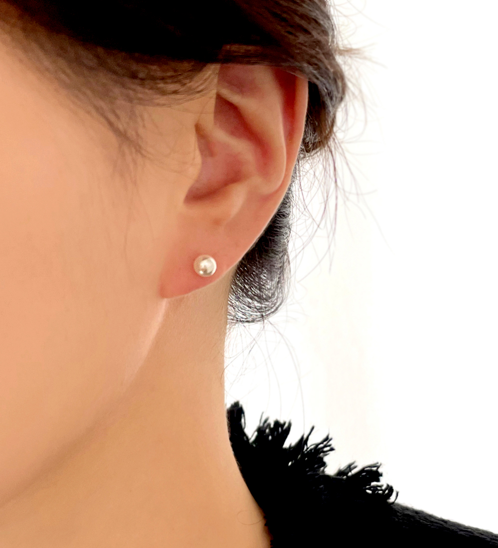 [무배/실버925] 14k 로즈골드 스왈 진주 드롭 클러치 투웨이 귀걸이