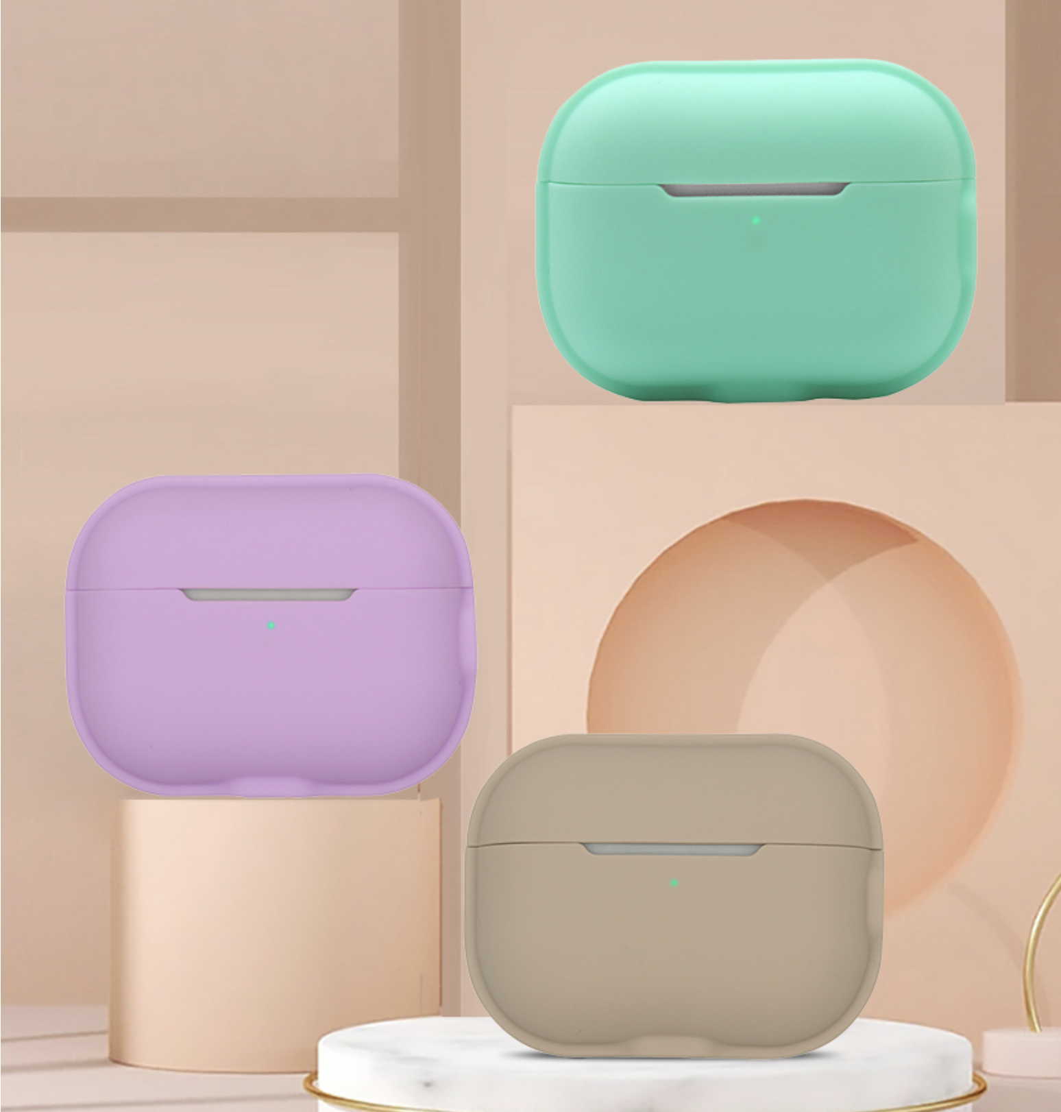 에어팟 프로 2세대 심플 실리콘 맥세이프 케이스