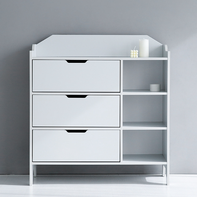 SEJEL 3단 수납장 KS1007STB/1 1000x420x1080mm, 3단, 그레이 5063.4934 - 상세 이미지 5