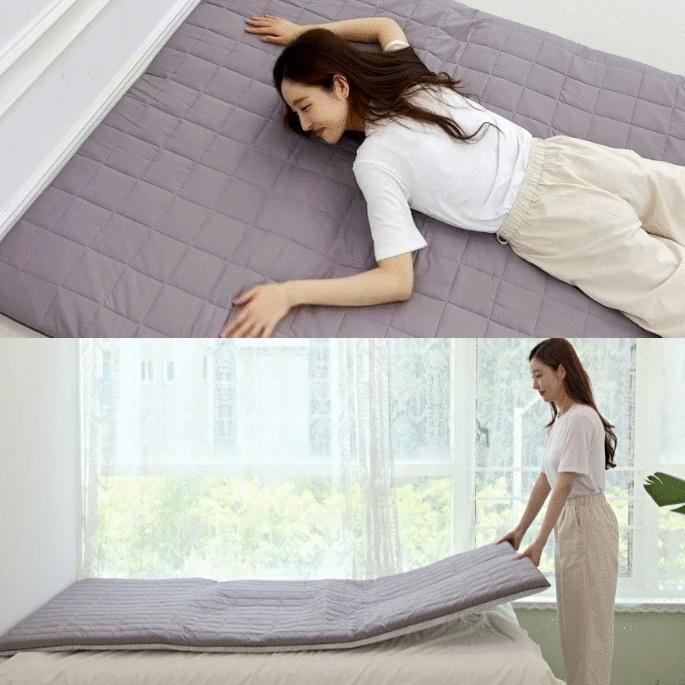 퀸사이즈 원룸매트리스 요매트 3단접이식매트 자취