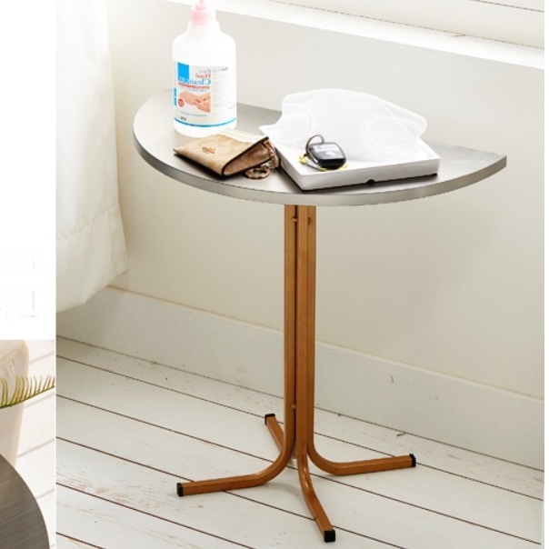 엔틱티테이블 침대용테이블 얇은 높은사이드테이블