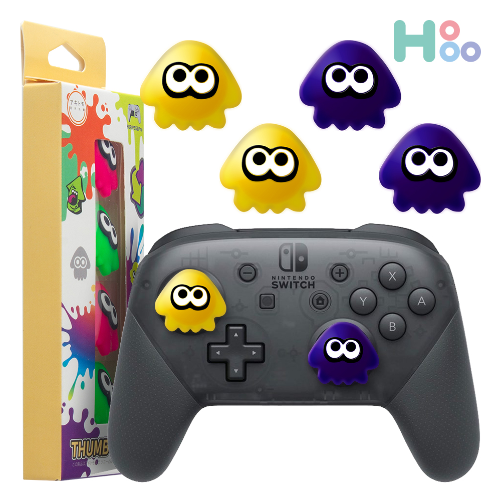 듀얼센스 프로콘 스틱 커버 캡 스플래툰 오징어 에디션 - 상세 이미지 2