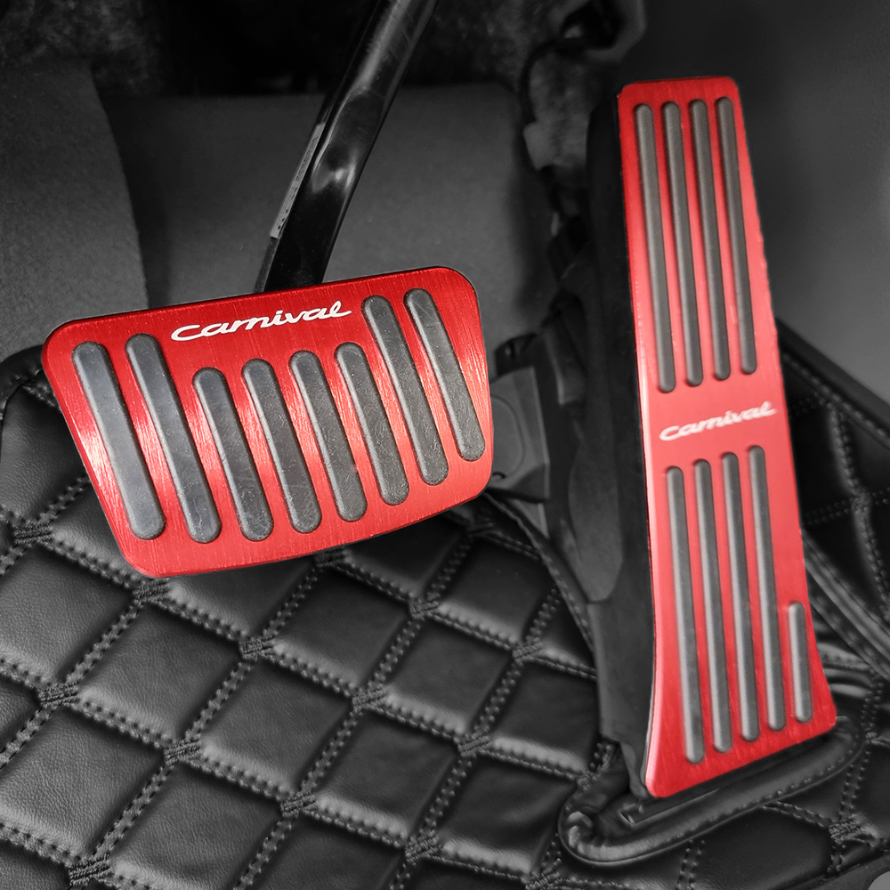 오르간페달을 스포티하게 4세대 카니발 (21-26년형) 알루미늄 엑셀 브레이크 페달 커버 - 상세 이미지 3
